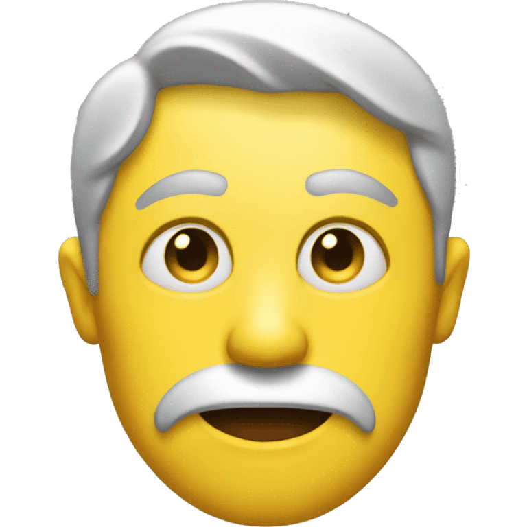 Create the yellow face emoji doing a side eye  emoji