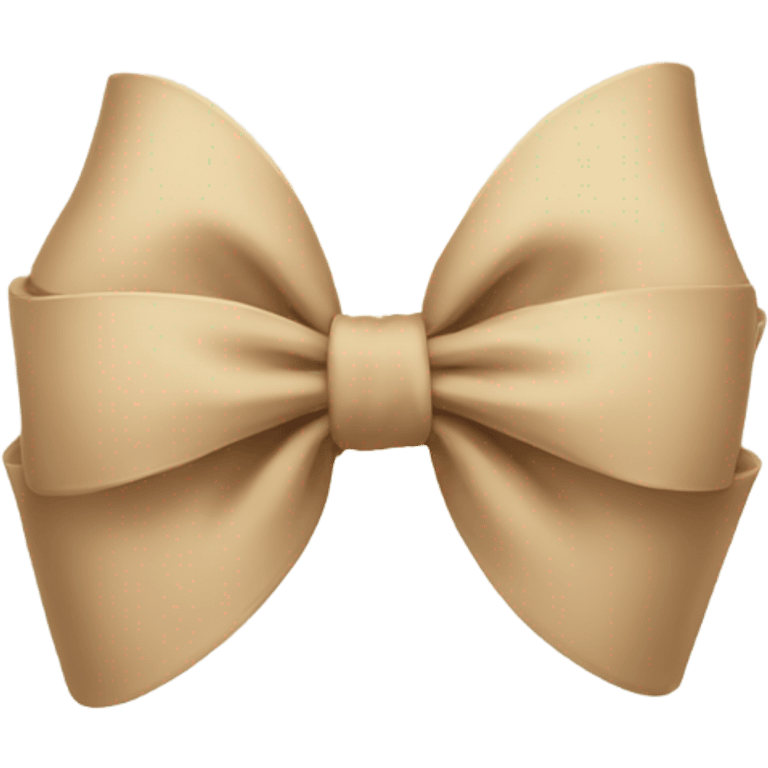 Beige bow emoji