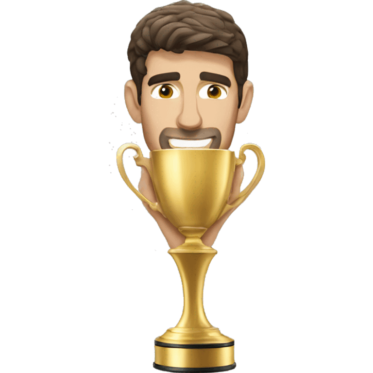 Michael phelps with golden cup  emoji