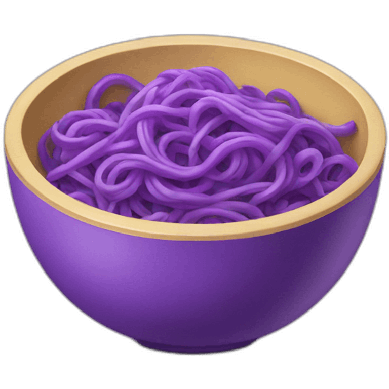 purple noodle bowl emoji