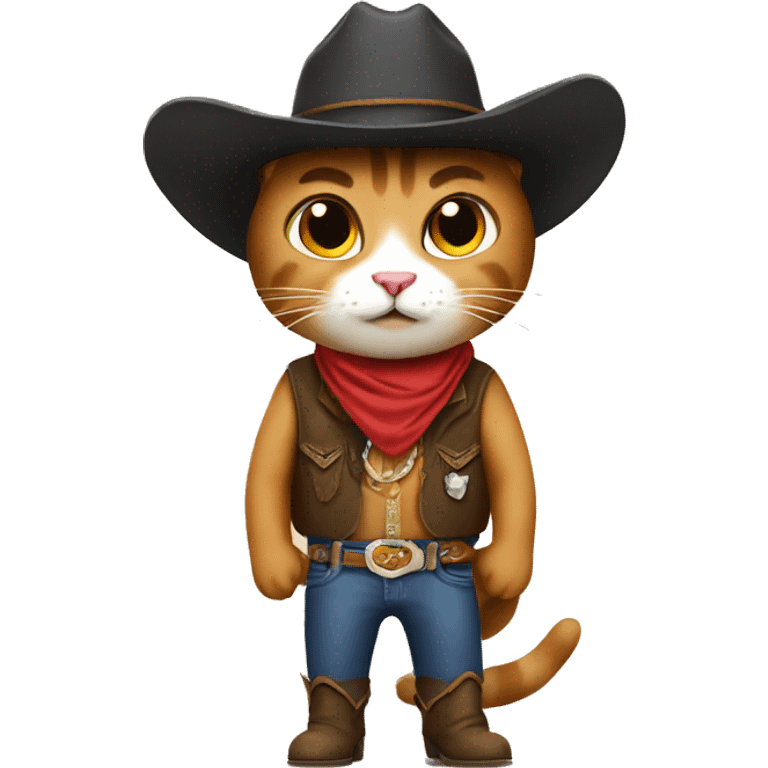 Cat cowboy emoji