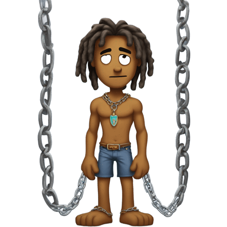 scooby doo with dreads and chains emoji