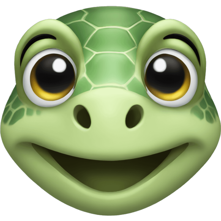 Sea turtle smiling  emoji