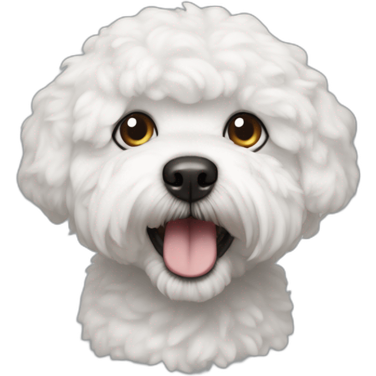 bichon frisé cyclope emoji