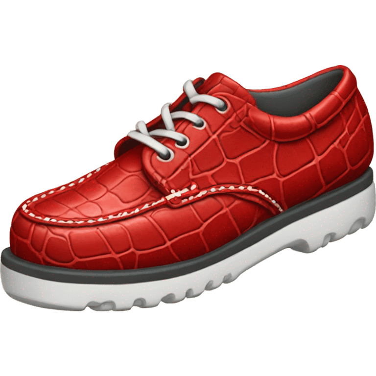 Red croc shoe emoji