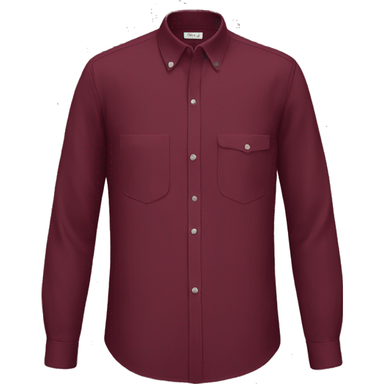 Burgundy full sleeve shirt  emoji