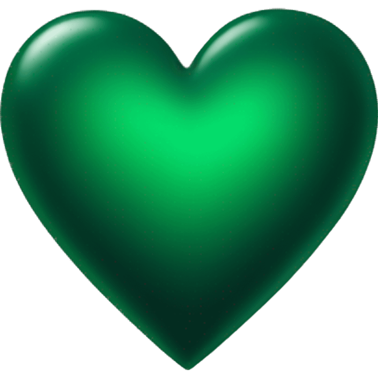 Dark green heart emoji