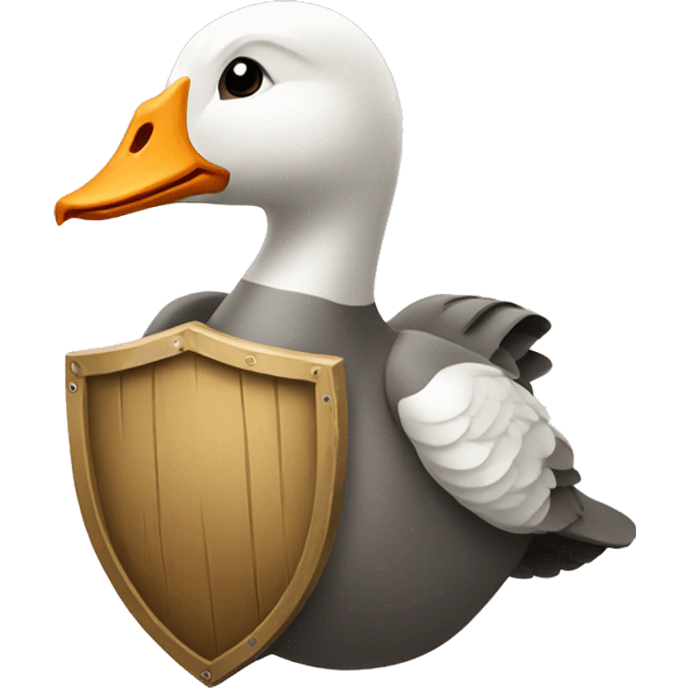 goose with shield  emoji