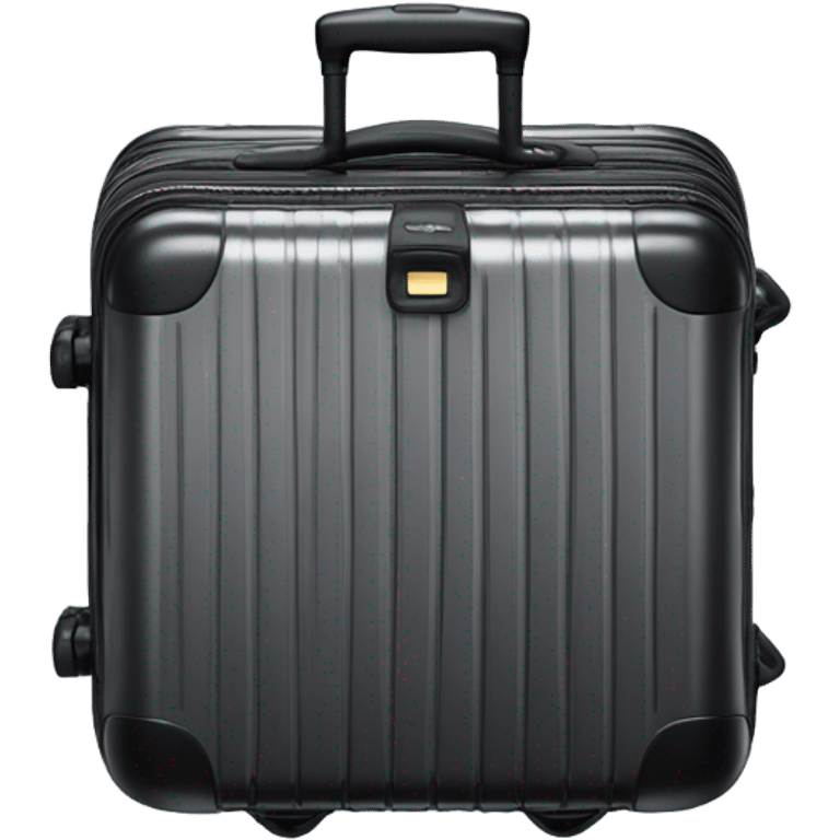 One Rimowa Essential Cabin luggage color black emoji