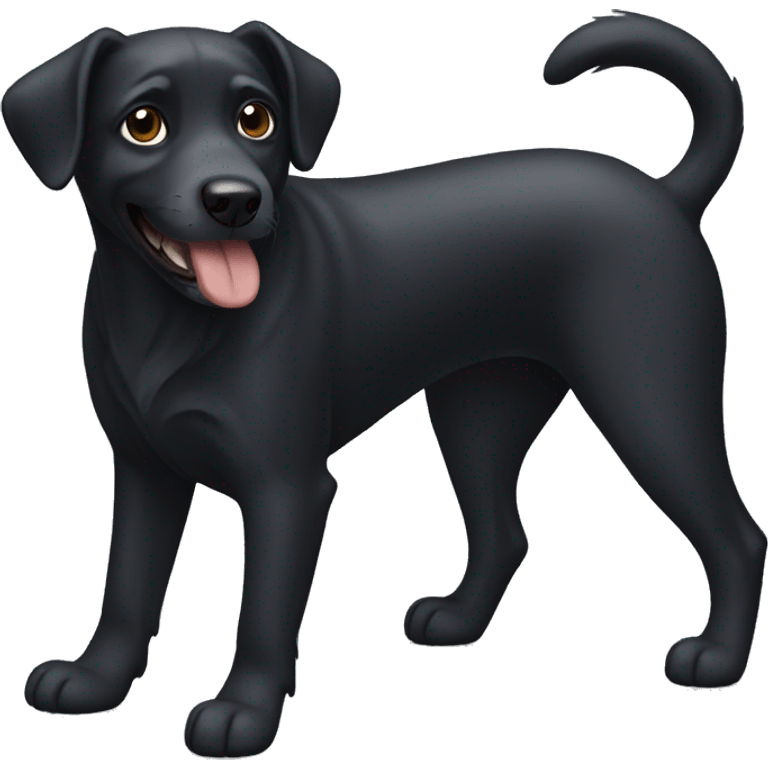 Black dog emoji