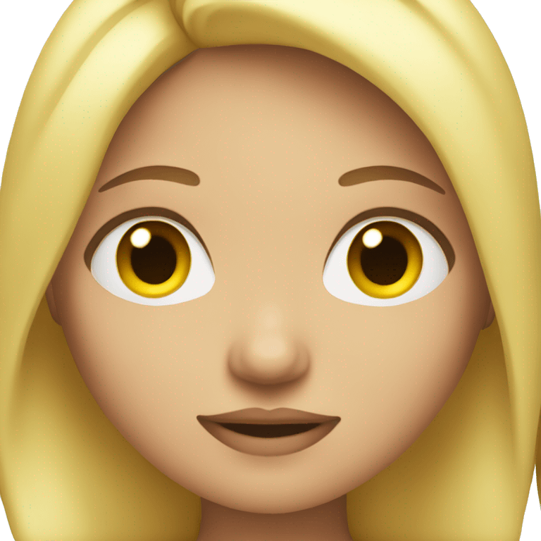 Fat blonde girl emoji