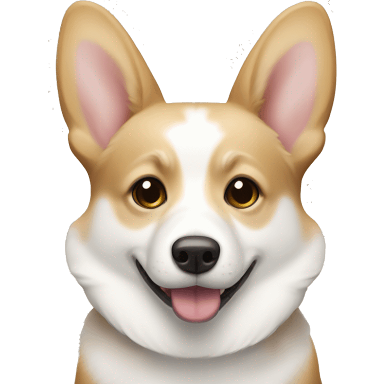 a white and beige corgie pembrooke emoji