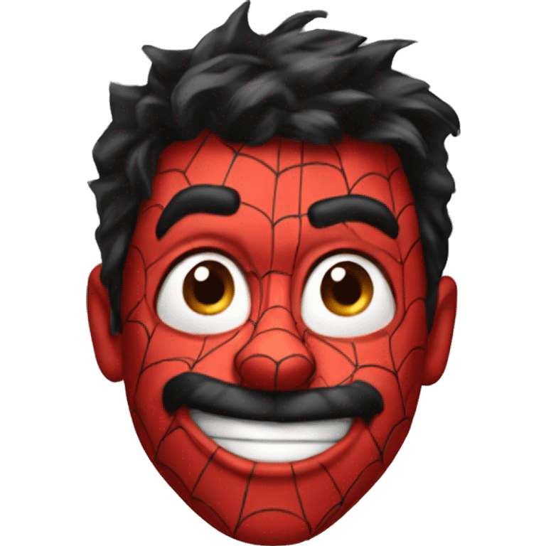 goofy spiderman emoji