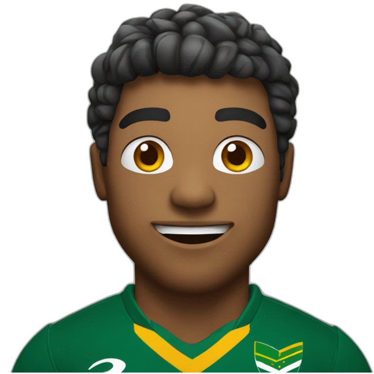 Rugby south africa supporter emoji