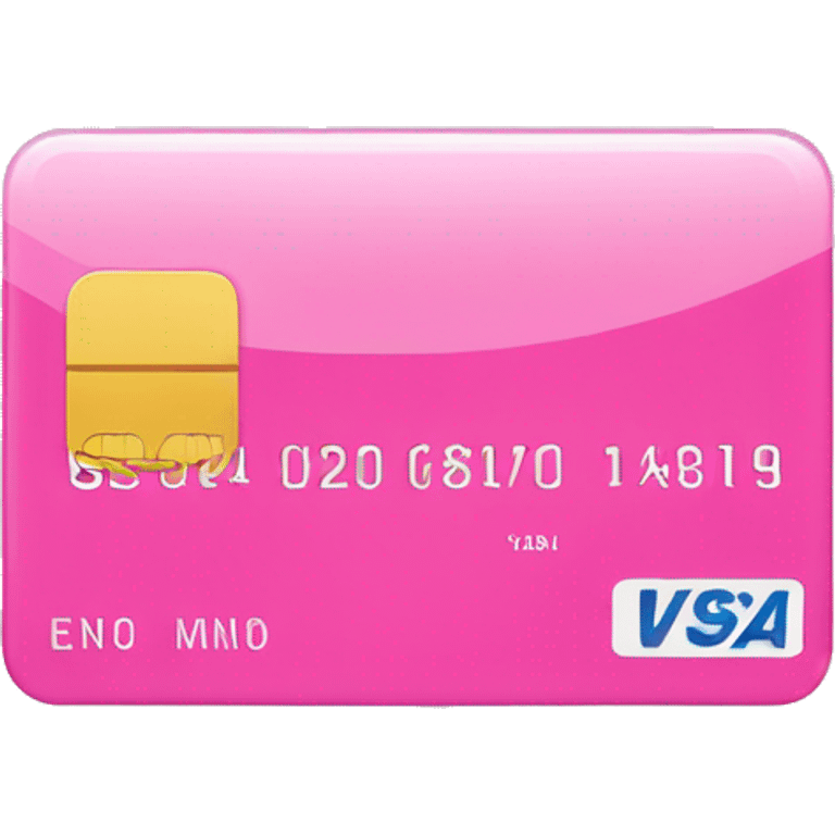 Pink credit card  emoji