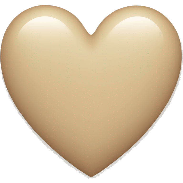 Beige heart  emoji