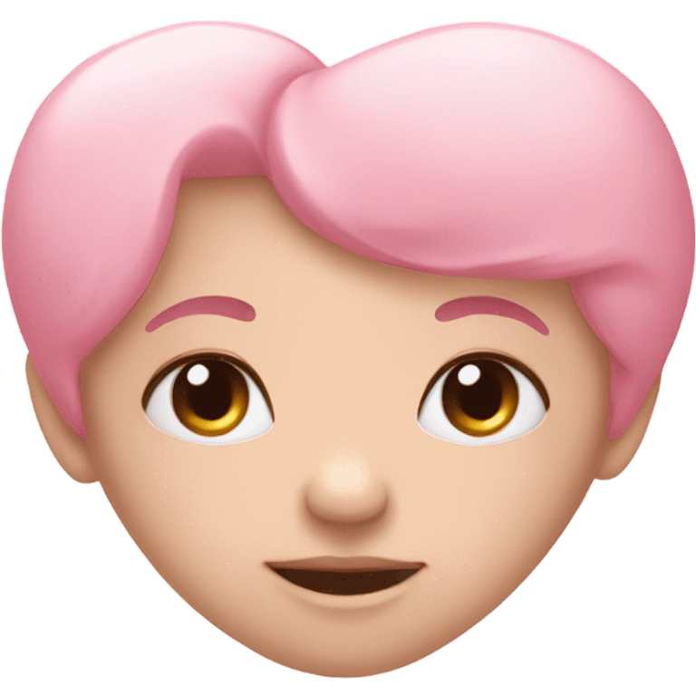 Baby pink heart emoji