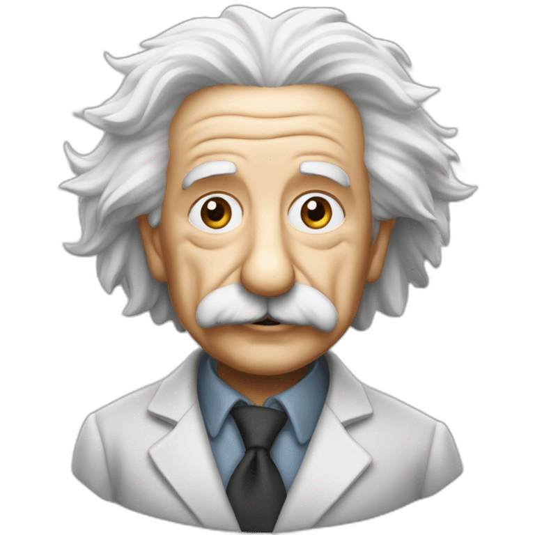 Einstein qui fait un clin d’œil  emoji