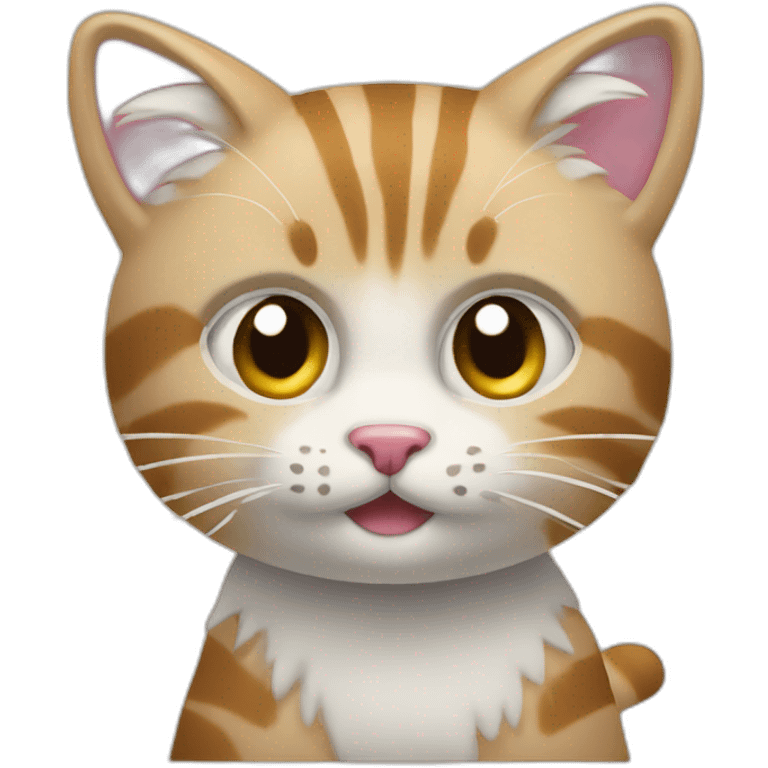 Katze spielt mit wolle emoji