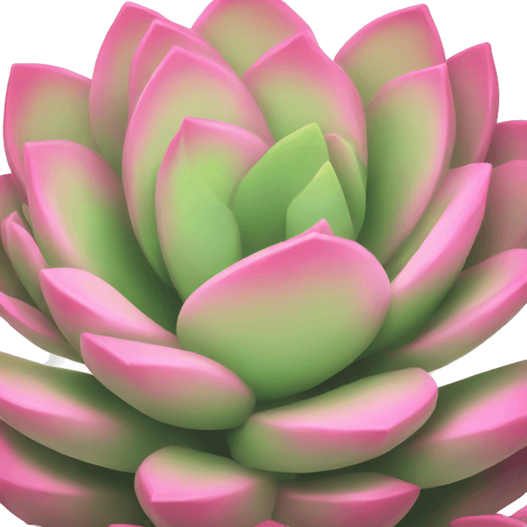 Pink succulent emoji