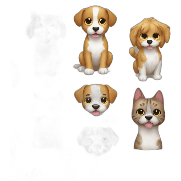 Dog cat f emoji