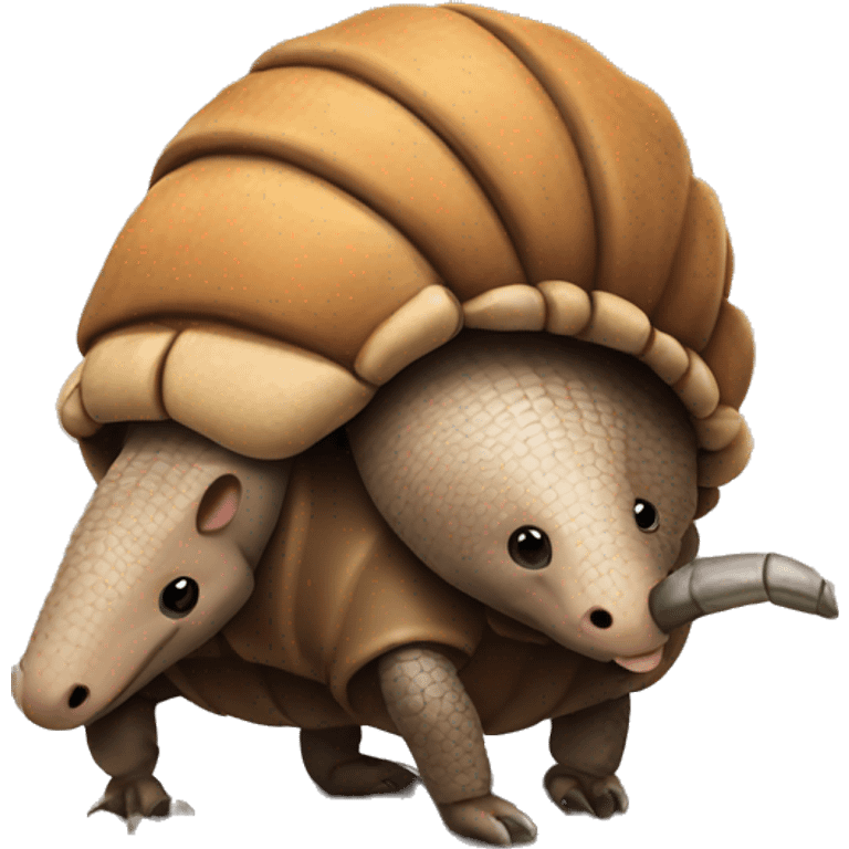 Armadillo on his back emoji