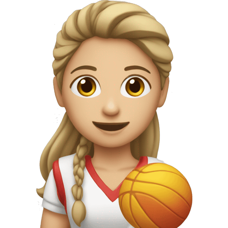 Menina jogando vôlei  emoji