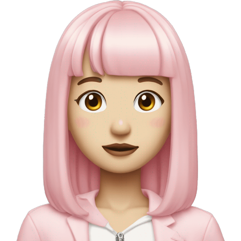 pastel pink lisa k-pop emoji