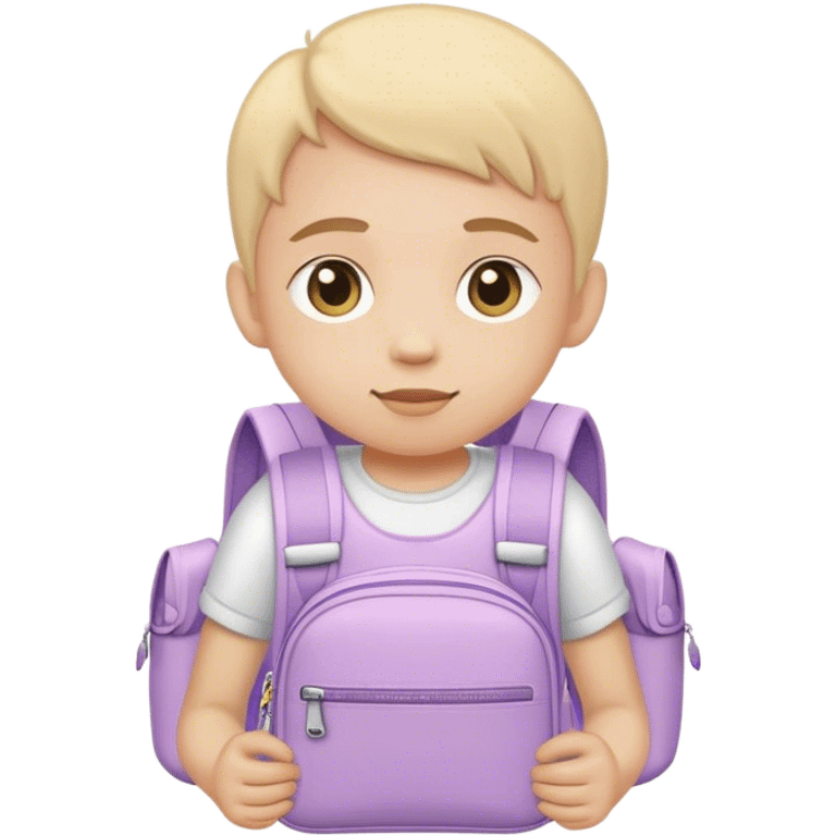 child with pastel backpack emoji