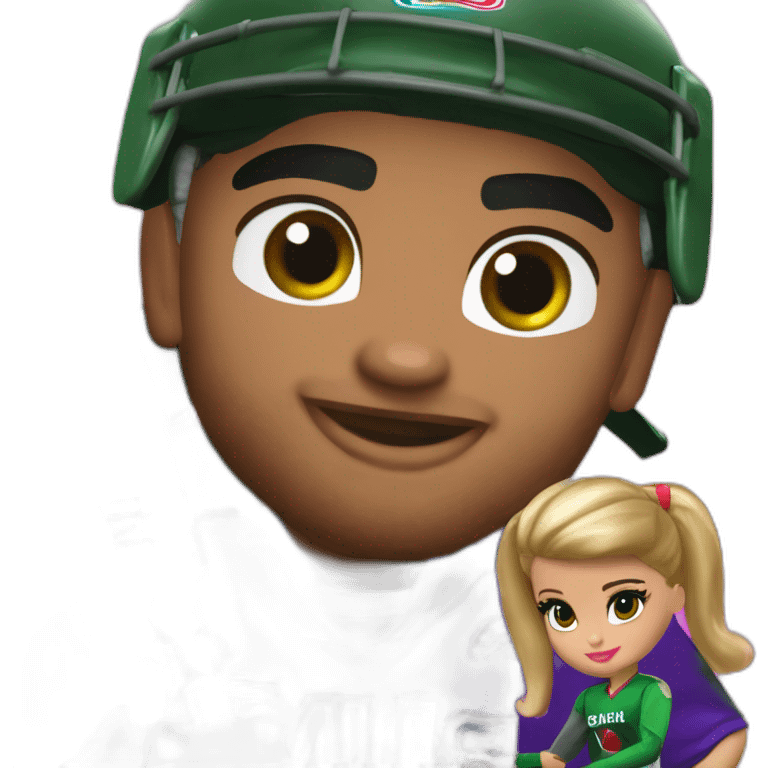 barbie beating babar azam emoji