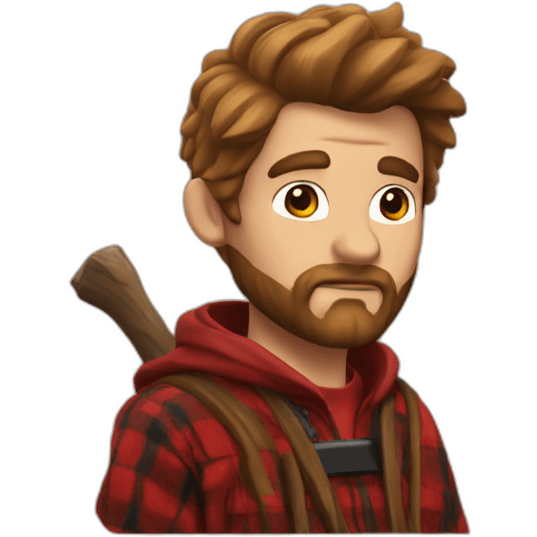 lumberjack in hogwarts robes emoji