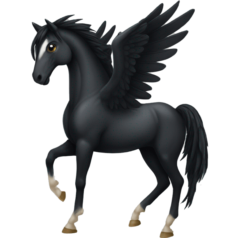 Black winged horse emoji