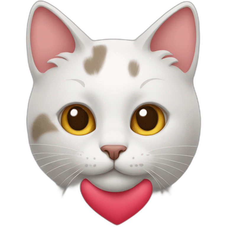 cat with hearts emoji