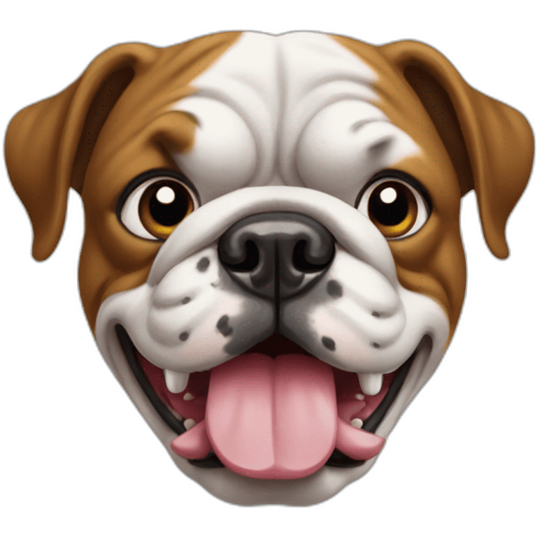 bulldog in franche emoji