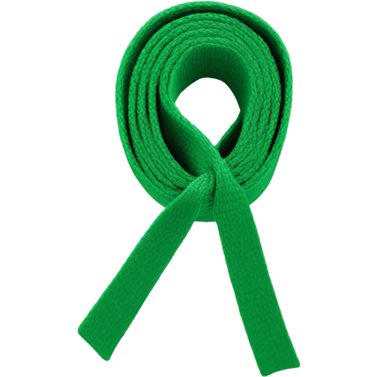 green karate belt emoji