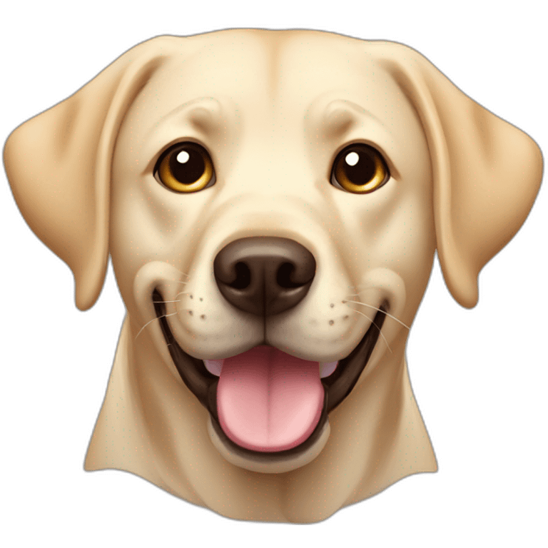 Labrador funny face emoji