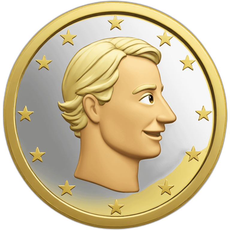 One euro coin emoji