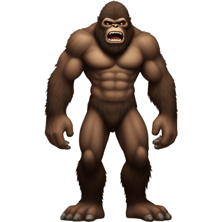 Very scary Bigfoot  emoji