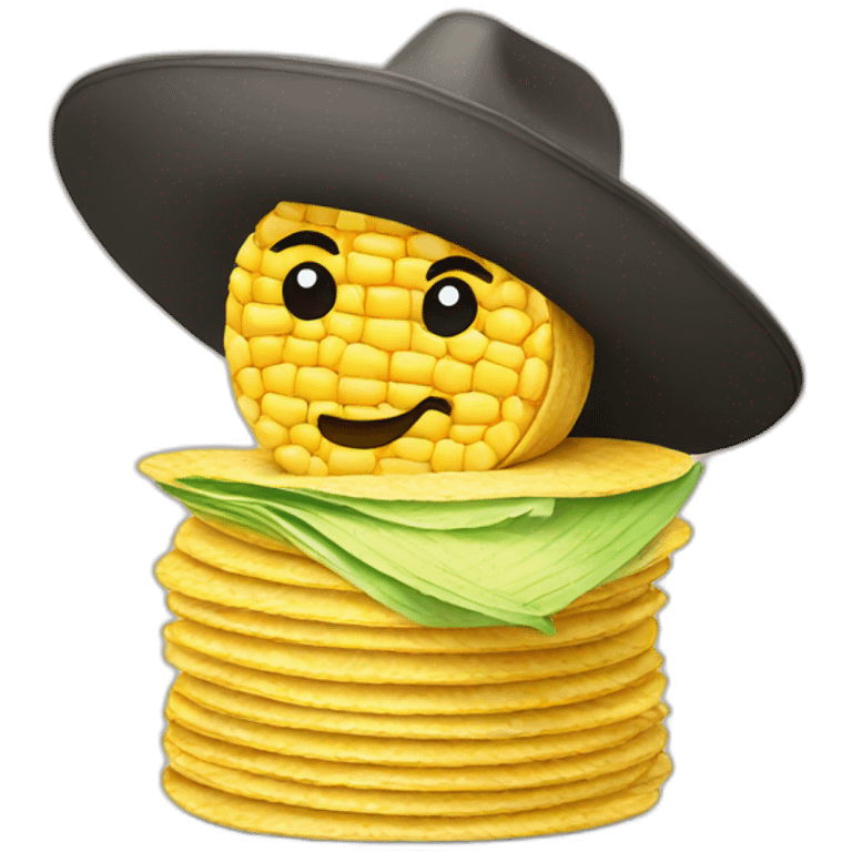 Stack of corn tortillas emoji