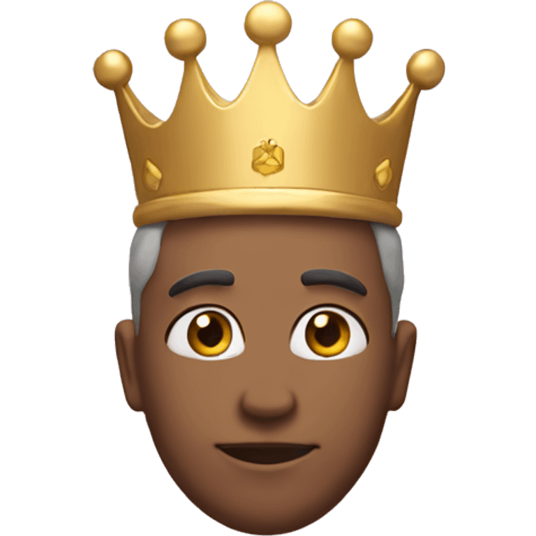 Pastel pink with gold crown  emoji