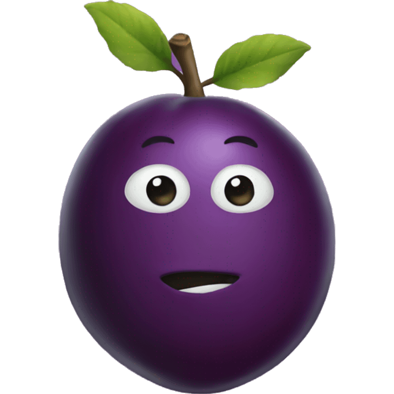 Plum emoji