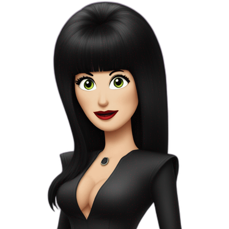 elvira on a talk show emoji