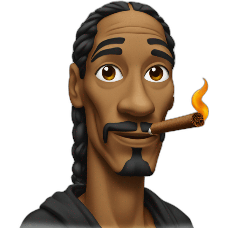 Snoop Dogg with cigar emoji