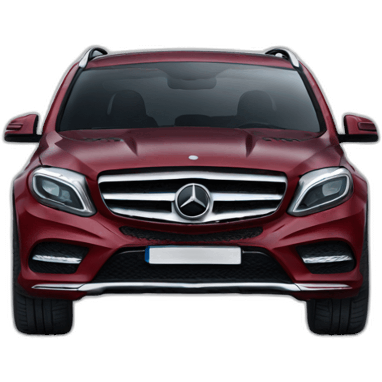 A emoji with a red gla mercedes emoji