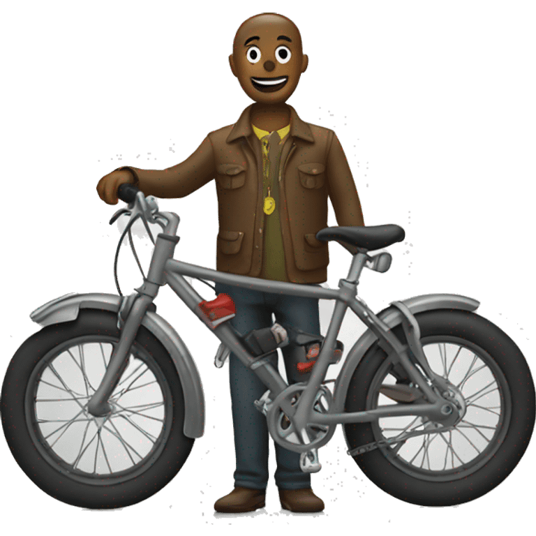 Show with bike emoji