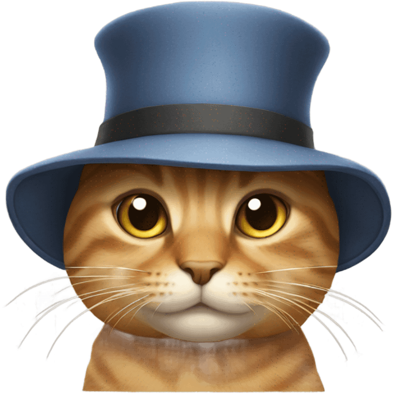 Cat wearing hat emoji