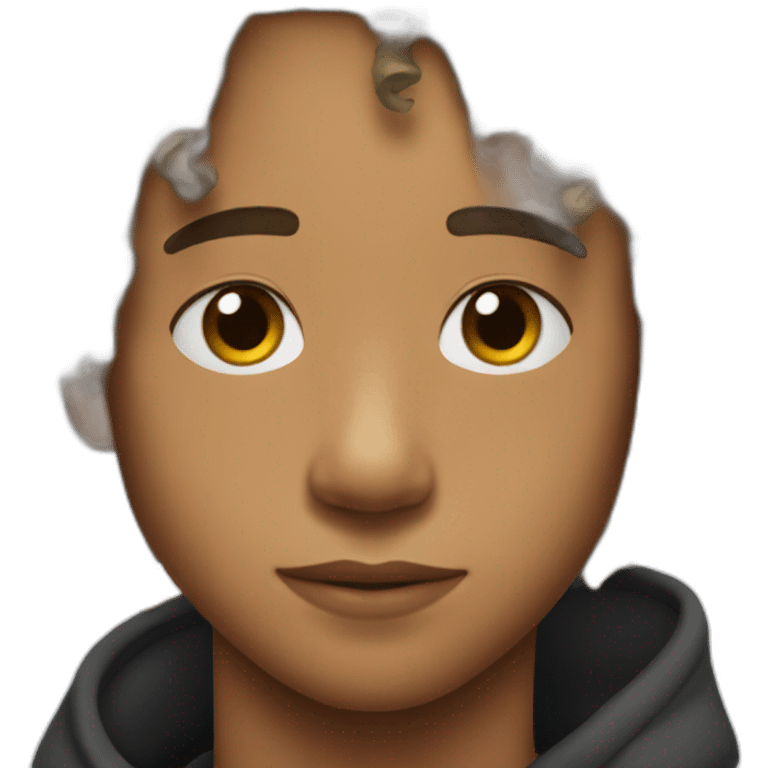 Jaden smith with curly hair emoji