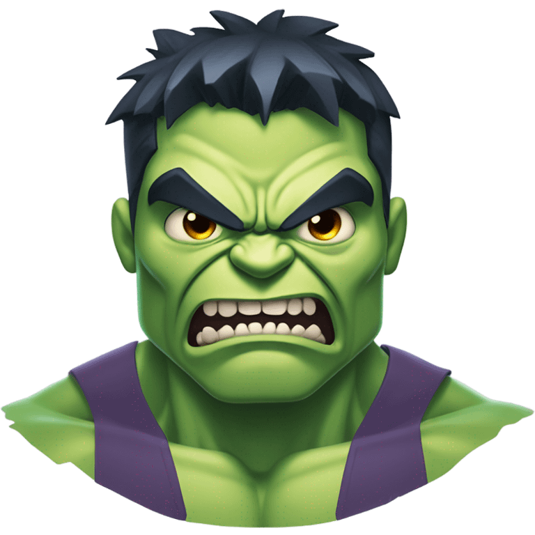 Hulk as ghost vampire angry emoji