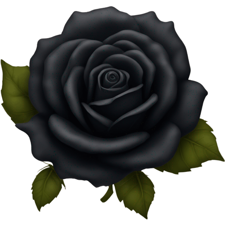 Black rose emoji