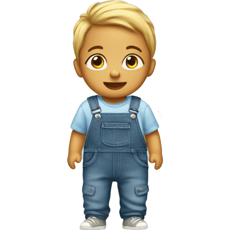 one baby in dungaree emoji